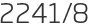 2241년8월