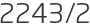 2243년2월