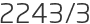 2243년3월